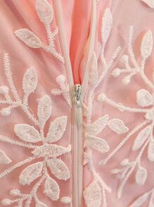 少女碎花裙，舒适时尚的夏装，漂亮女孩的甜美必备单品 - 粉色 - 查看 5