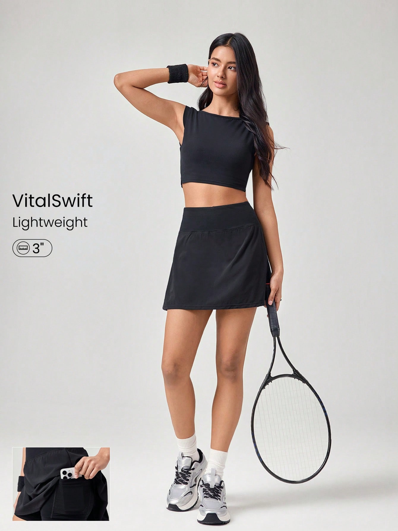 Jupe Active (Skort) Noire ARCTIX Taille 1X - Pour Tennis, Pickleball - Neuve Avec Étiquette