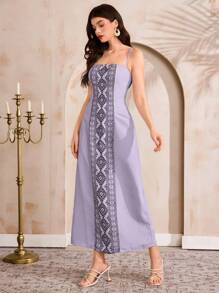 Al Najma 2pcs Conservative Long Length Set Two Pieces Outfits For Women - Purple - View 6