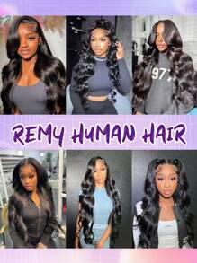 Glossy Hair 1Pc Body Wave Human Hair Bundles Unprocessed Human Hair Curly Human Hair Weave Double Weft Hair Extension Natural Black Color For Women
