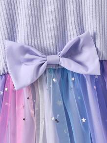 Glamorique Kids 年轻女孩无袖纯色简约时尚连衣裙，适合夏季 - 紫色 - 查看 6