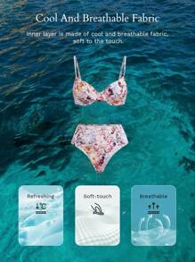 MOTF PREMIUM FLORAL PRINT BIKINI SET FOR SUMMER BEACH VACATION - Multicolor - View 8