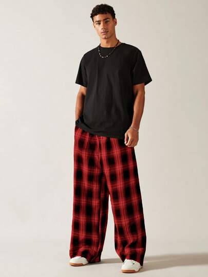 SWAVVY Herrvävda byxor, minimalistiskt mode, lämpliga för sommar, skola, höst