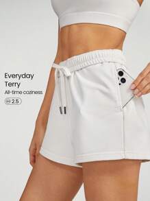 GLOWMODE Shorts Deportivos Para Mujeres - Blanco - Ver 2