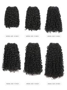 Pixie Curl Super Double Drawn Hair Bundles Natural Black Color Raw Virgin Cuticle Aligned Full End Human Hair One Hair Donor 12a Grade SSD