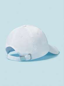 DC Women Core X SHEIN S & Letter Print White Baseball Cap - White - View 4