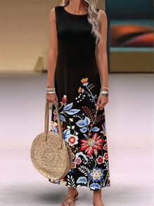 EMERY ROSE Casual Flower Pattern Women Summer Dress - Multicolor - View 1