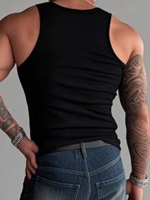 Manfinity Sport Corelite Men's Plain Crew Neck Casual Fitness Sports Tank Top