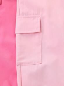 Elladie kids 年轻女孩休闲纯色工装裤