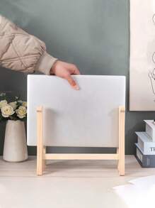 1 Giá đỡ máy tính xách tay bằng gỗ nguyên khối, Giá để đồ làm mát chơi game được gia cố nâng cao - Màu be - Xem 8