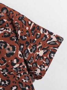 1 Piece Young Boy Casual Sports College Street Japanese And Korean Loose Fit With Leopard Print Shirt Suitable For Daily Use - Multicolor - View 5