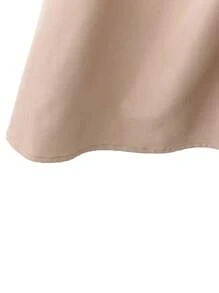 Chiquease Women's Casual Vacation Deep V-Neck Bow Decor Ruched A-Line Short Dress