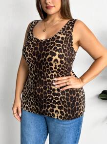 SHEIN Essnce 3pcs/Set Plus Size Women Tank Tops - Mauve Purple - View 7