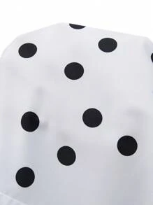 SHEIN Clasi Plus Size Women Black Polka Dot Sleeveless Embroidery Blouse, Elegant For Daily Wear Summer Tops Summer Outfits For Women Summer Outfits Cute Tops Going Out Tops Women Plus Size Tops Summer Tops Women Top White Crop Top Cute Summer Tops Tops Summer Blouses For Women Elegant Plus Size Shirts