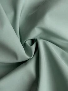 Rafferiza 女式撞色刺绣立领水钻装饰宽松长裙 - 綠色 - 查看 6