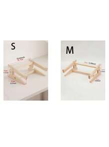 1 Giá đỡ máy tính xách tay bằng gỗ nguyên khối, Giá để đồ làm mát chơi game được gia cố nâng cao - Màu be - Xem 4