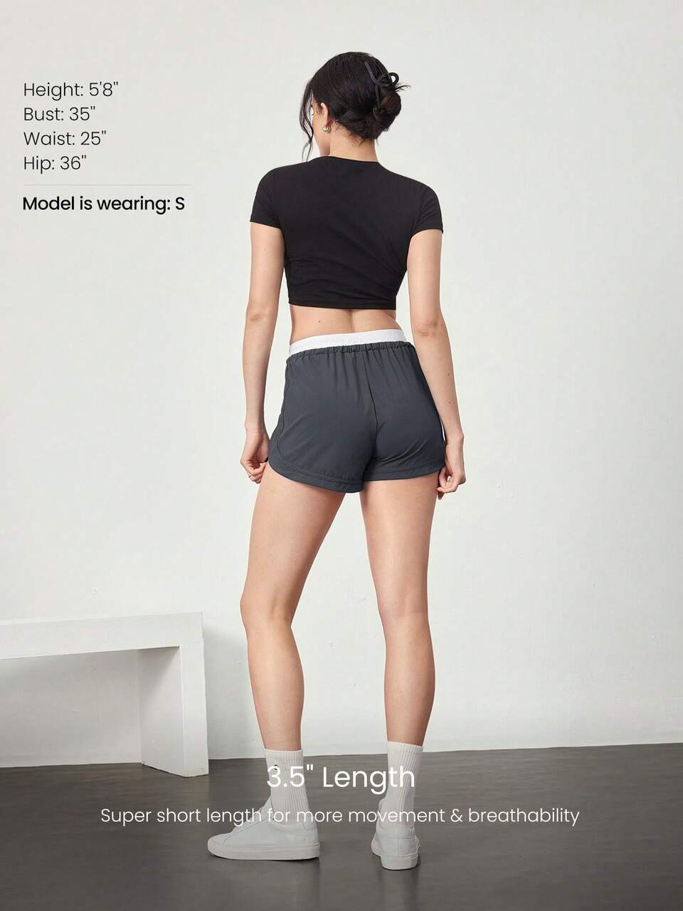 3" VitalSwift Quick-Dry Double Waistband Adjustable Drawstring Waist Shorts With Side Zip Pocket Daily Casual