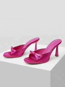 MOTF PREMIUM GIÀY CAO GÓT NƠ THIẾT KẾ THANH LỊCH CHO NỮ - Màu Hồng Tươi - Xem 9