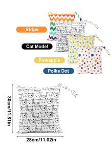 1 件防水可洗旅行袋，海滩、泳池、健身包多图案简约多功能旅行袋，适用于泳衣和湿衣服，带旅行收纳袋、化妆包、化妆包、海滩、旅行 - 彩色 - 查看 8
