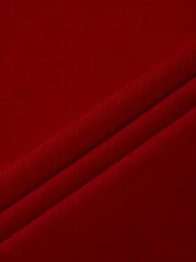 INAWLY 字母印花红色圆领短袖 T 恤，夏季