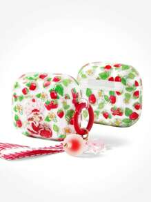 Strawberry Shortcake X SHEIN 草莓图案硬壳保护套，带钥匙扣，礼品之选，适合夏季/春季、海滩、度假。 - 彩色 - 查看 4