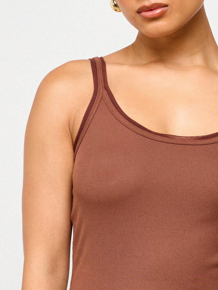 Basic Ribbed Sleeveless Tank Top Camisole