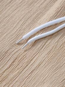 Manfinity Homme Men's Solid Color Simple Short Sleeve Shirt And Shorts Set For Daily Wear - White - View 8