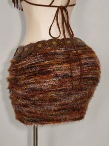 Truni Jupe crayon moulant style vintage américain Maillard, vêtements western pour femmes