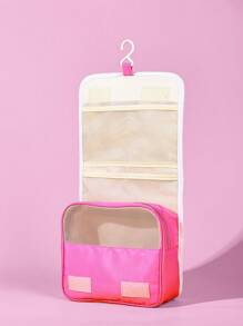 THE POWERPUFF GIRLS X SHEIN Blossom, Bubbles, Buttercup Print Pink Storage Pouch - Pink - View 3
