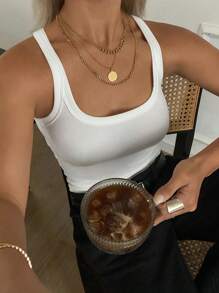 Livesso Women Summer New Solid Casual Business Tank Top