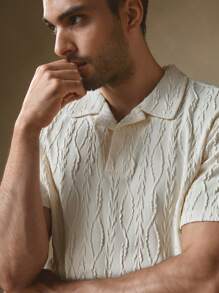 Manfinity VCAY 2pcs Men's Slim Fit Turndown Collar Short Sleeve Casual Polo Shirt Set, Suitable For Summer