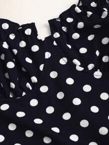 Sweetra Vestido largo con tirantes de espagueti, espalda descubierta y estampado de lunares en blanco y negro, vestimenta casual para primavera y verano