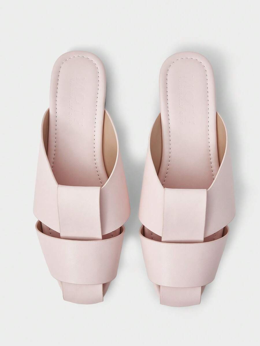 MOTF PREMIUM ZAPATOS PLANOS BLANCOS CÓMODOS, INFORMALES Y VERSÁTILES, DE TIPO SLIP-ON - Rosa Pálido - Ver 1