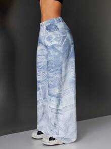 SHEIN ICON Jeans de moda minimalista para mujer, adecuados para el verano