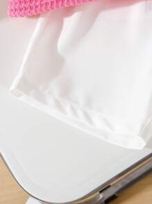 2 件套女婴夏季服装，刺绣无袖上衣 + 短裤 - 粉色 - 查看 5