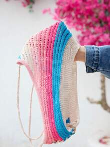 Skyraze Áo hở lưng đan hở lưng gợi cảm cho nữ - Nhiều màu - Xem 6