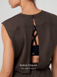 GLOWMODE Cloudknit Adjustable Pocket Peekaboo Jumpsuit Light Support Low Impact Daily Casual Black Jumpsuit Summer Jumpsuit Maternity Jumpsuit Elegant Jumpsuit Jumpsuits For Woman