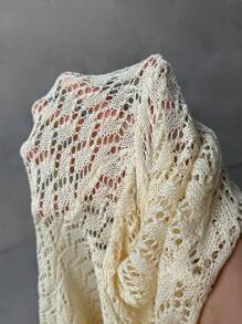 Aloruh Abito lavorato a maglia con taglio hollowout a tinta unita, adatto per vacanze