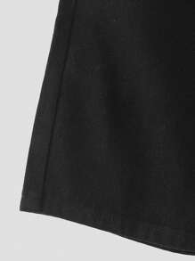 Tween Girls High Waist Straight Leg Washed Pockets Jeans, Elastic Waist Non-Stretch Relaxed Fit Casual Comfortable Jeans, Street Style - Black - View 7