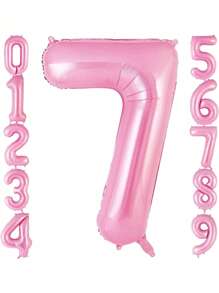 SHEIN Number Balloons Helium Foil Mylar Balloon Birthday Party Banquet Decoration,Christmas
