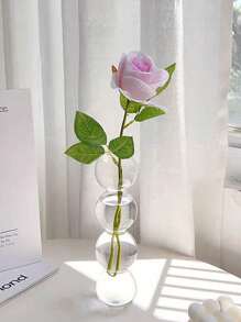 1pc Ins Style Korean Transparent Bubble Glass Vase, Living Room Flower Arrangement, Office Or Home, Outdoor Niche Decoration, Bedroom Dorm Room Decor, Best Gift For Friends, Parents, Colleagues - Multicolor - View 9