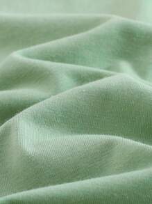 Cozy Pixies 2pcs Baby Girl Plant & Floral Knitted Soft Round Neck Short Sleeve Pullover Top And Elastic Waist Shorts Set For Spring - Multicolor - View 9