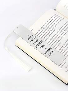 1 件不锈钢书签，适合女性书迷书呆子书签，带流苏，适合生日圣诞节礼物女性朋友闺蜜她的辣读者书虫阅读礼物读书俱乐部礼物返校