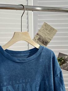 Comfortcana Conjunto de 2 piezas talla grande: Camiseta de manga corta cuello redondo negra y pantalones cortos, ropa de primavera y verano