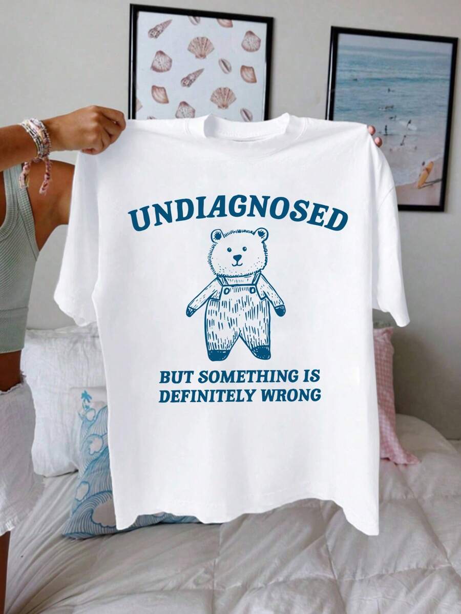 Calvaya Plus Size Round Neck Short Sleeve T-Shirt, Fashionable For Summer - White - View 1