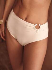 MOTF PREMIUM RING DETAIL BIKINI BOTTOM - Beige - View 8