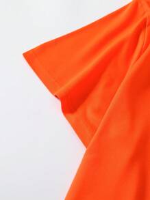 Calvaya Butterfly Pattern&Summer&Women's Clothing For New Year Clothes Graphic Tees Women Tops - Orange - View 4