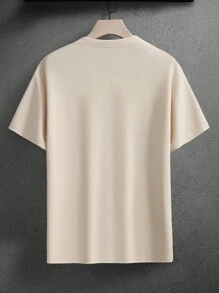 Manfinity Homme Conjunto de 3 camisetas casuales de manga corta con bolsillo y bloqueo de color para hombre, camisetas casuales de verano para hombres