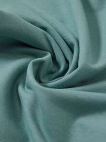 RueChic Men Tropical & Slogan Graphic Tee & Drawstring Waist Shorts - Multicolor - View 6