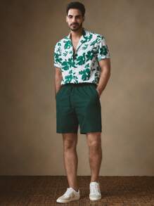 Manfinity VCAY 2pcs/Set Men's Color Block Casual Woven Shirt Suit, Suitable For Summer - Multicolor - View 4